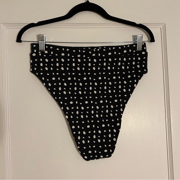 NWT Aerie High Rise Ribbed Bikini Bottom - Picture 2 of 3
